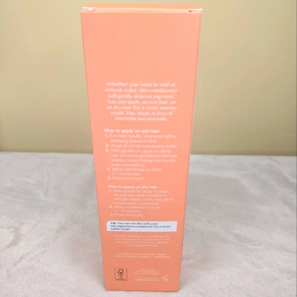Kristin Ess Color Depositing Conditioner 6.7 Oz Coral Rose Semi-Permanent